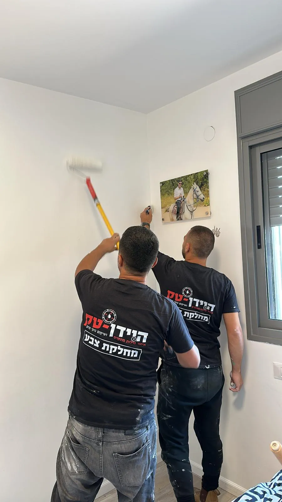 חלל לאחר עבודת צבע מקצועית